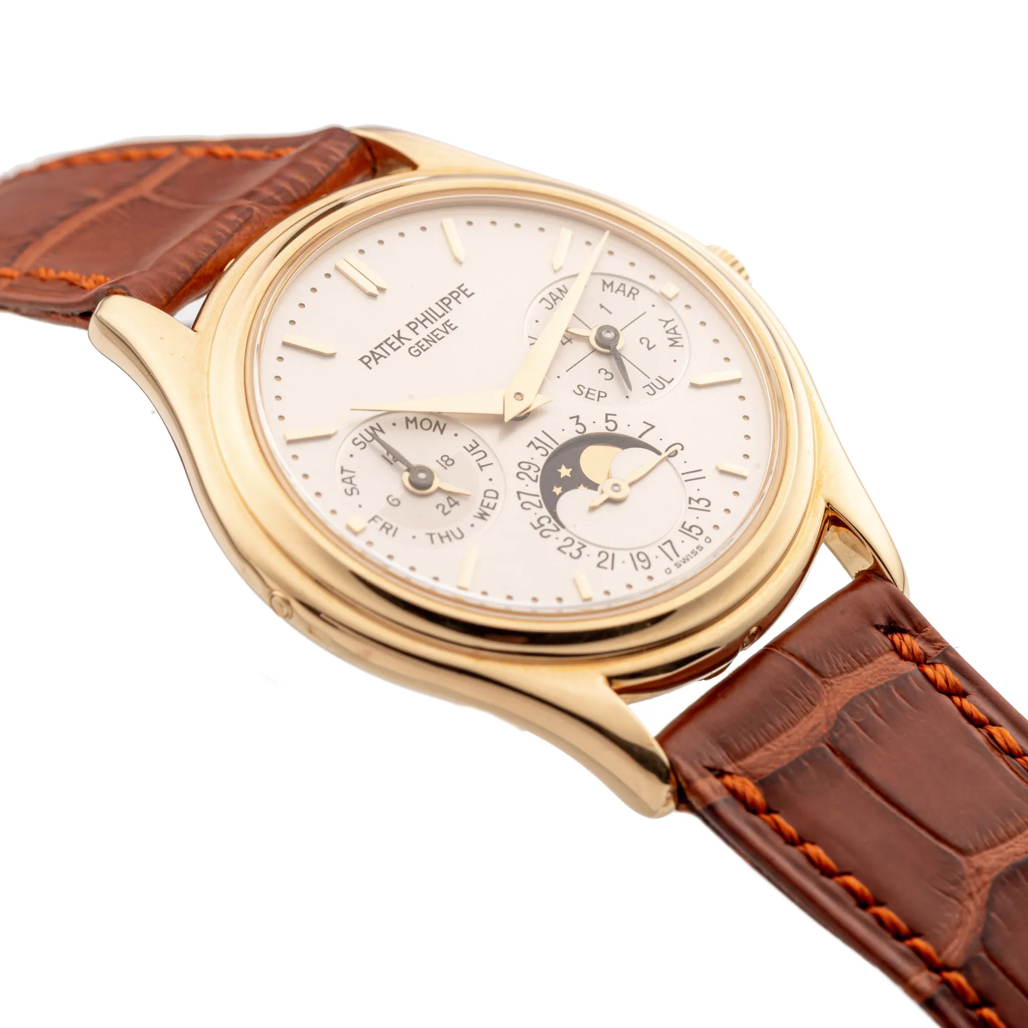 Patek Philippe Perpetual Calendar 3940J 36mm Yellow gold Silver 2