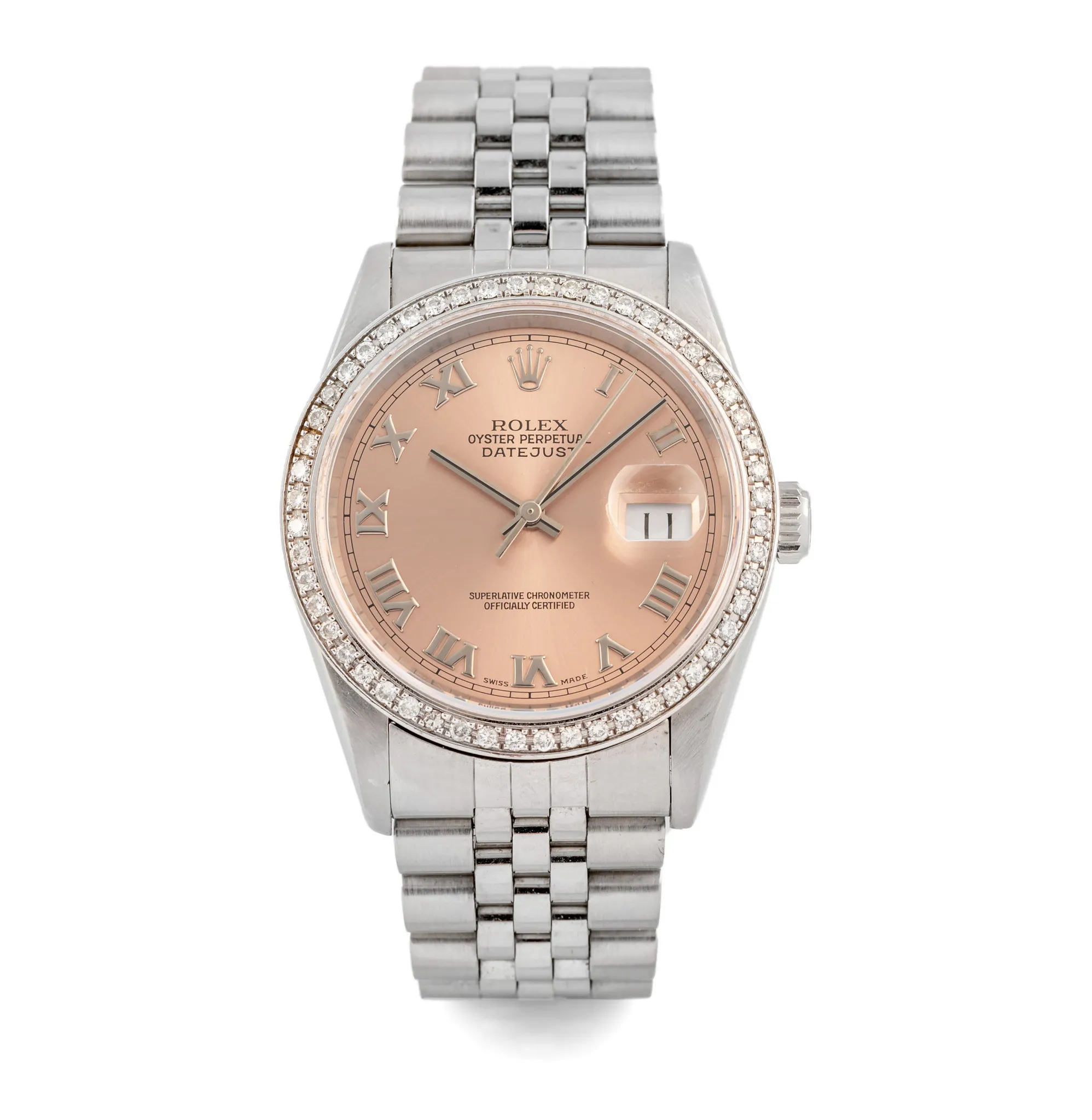 Rolex Datejust 36 16220 36mm Stainless steel Salmon