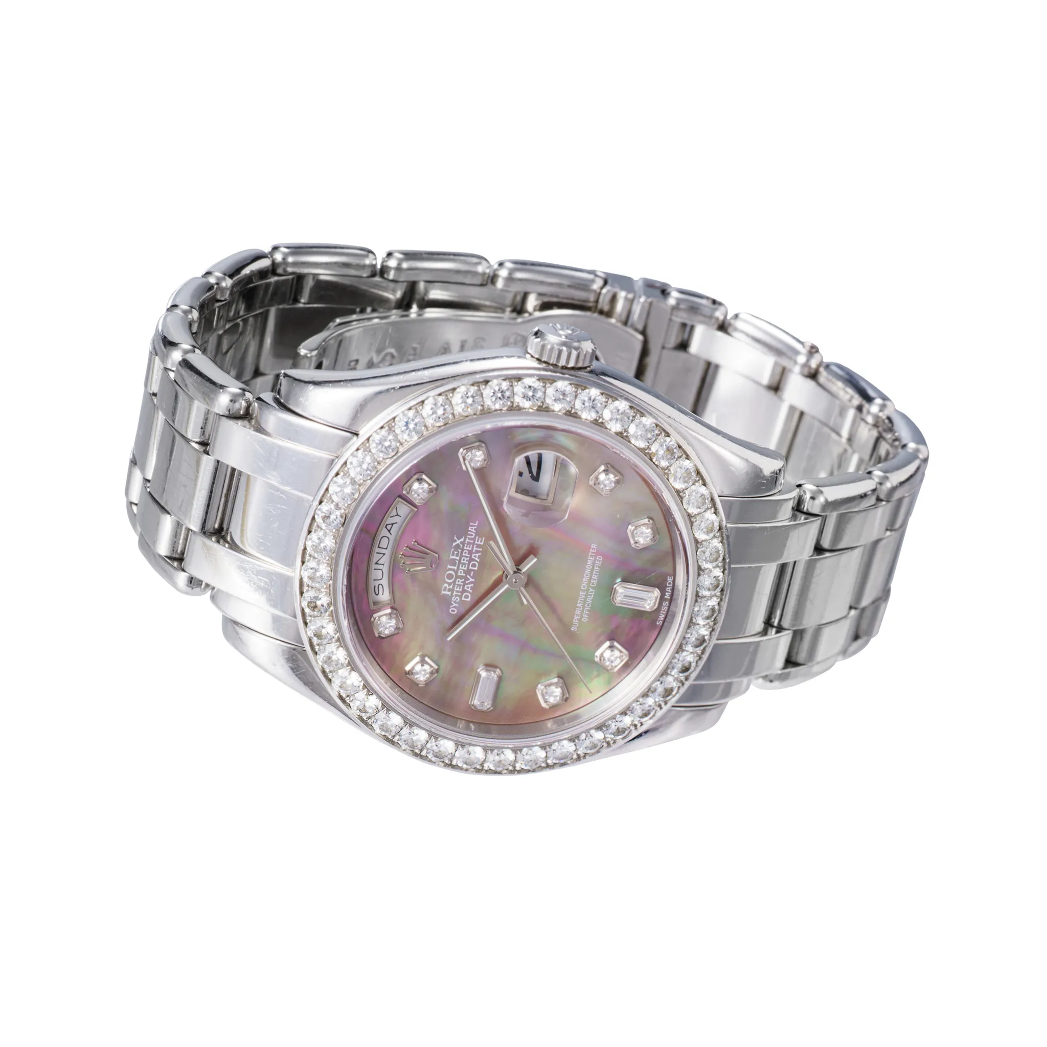 Rolex Day-Date 18946 39mm Platinum Mother-of-pearl