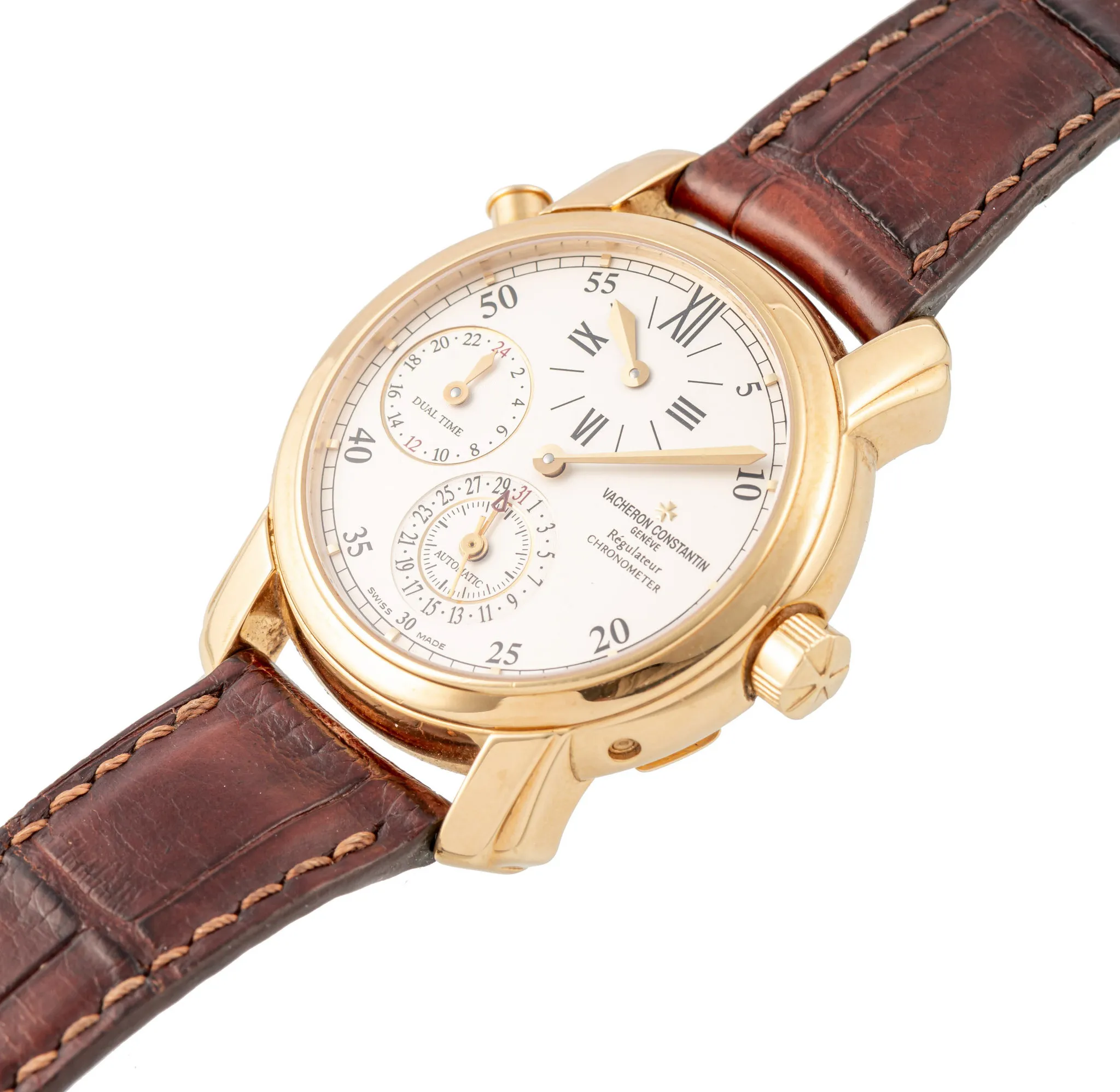 Vacheron Constantin Malte 42005/000J-8901 38mm Yellow gold Silver 2