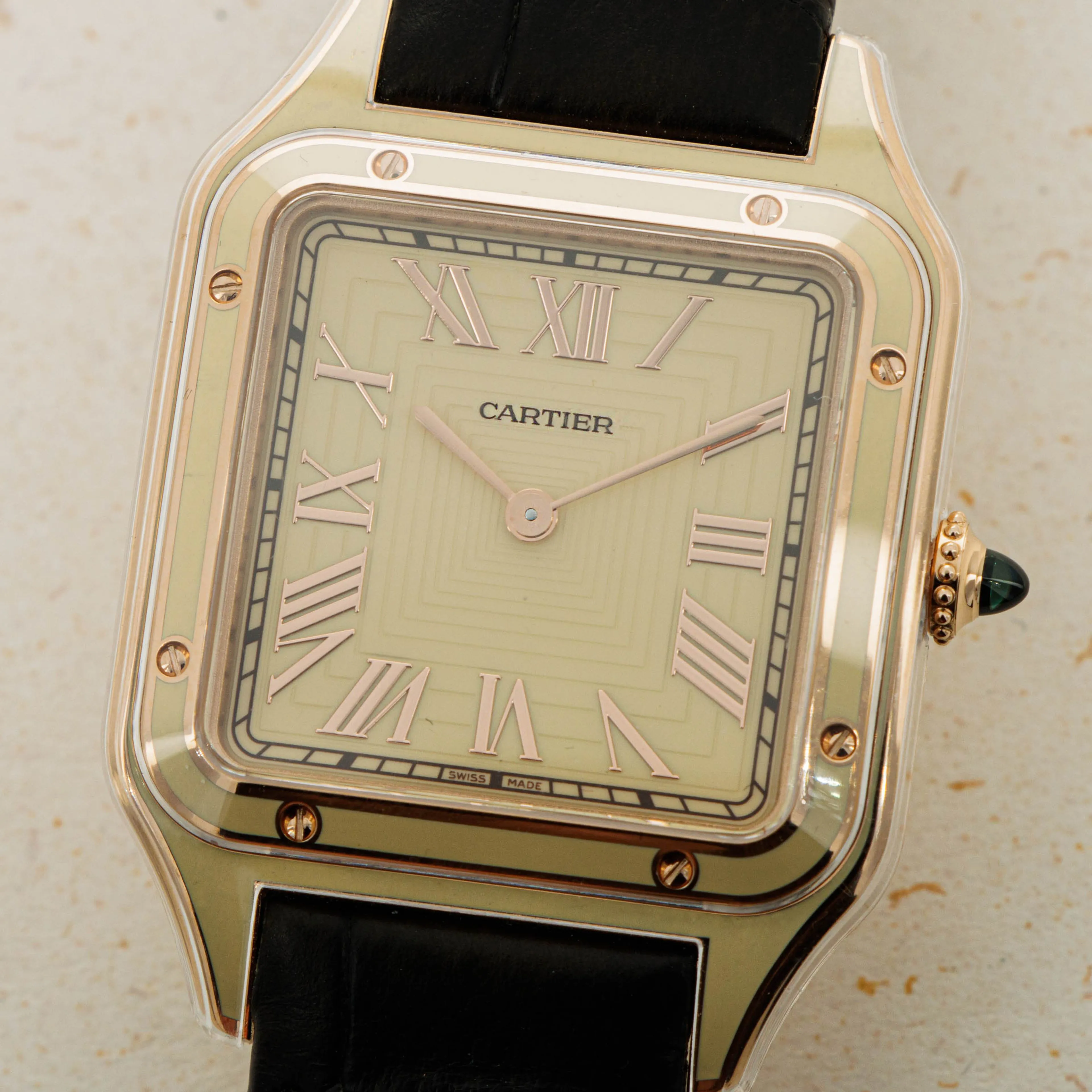 Cartier Santos Dumont CRWGSA0053 43.5mm Rose gold Beige 10