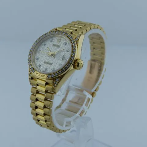 Rolex Lady-Datejust 69158 26mm Yellow gold Silver