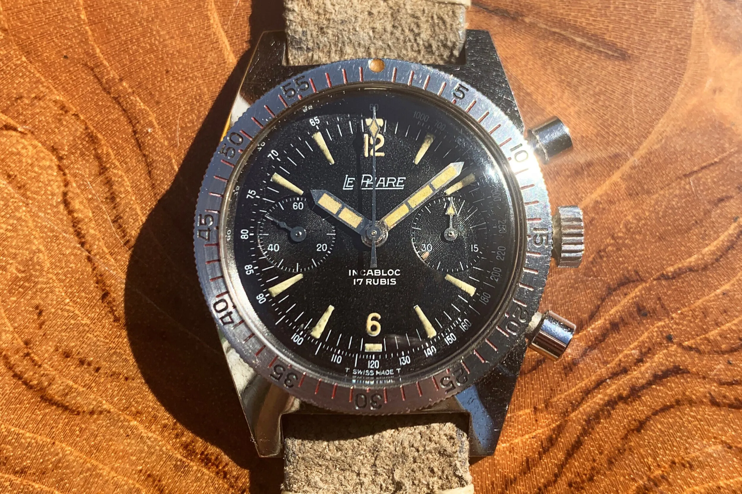 Le Phare  Skin Diver Chronograph 36mm Stainless steel