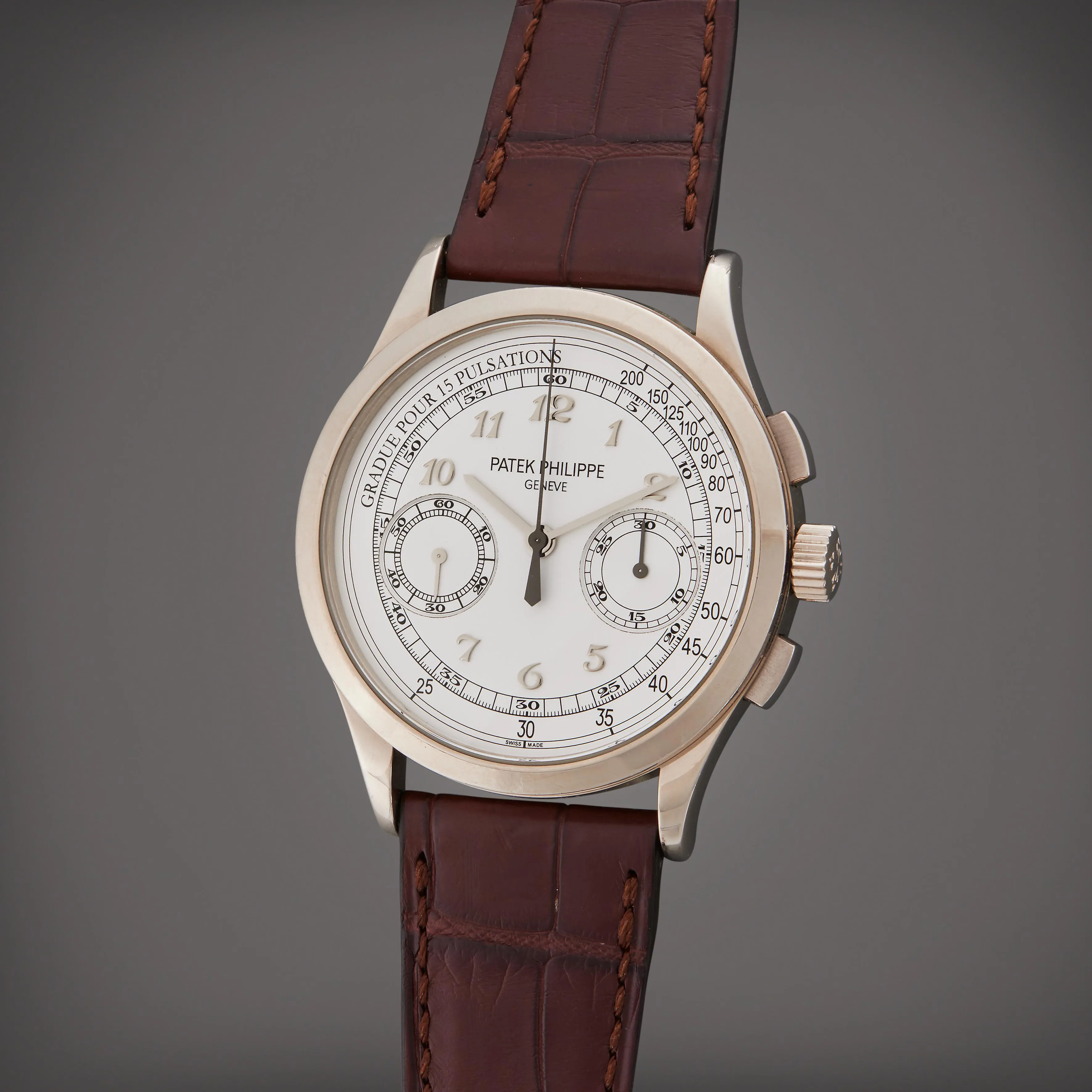 Patek Philippe Chronograph 5170G 39mm White gold Silver