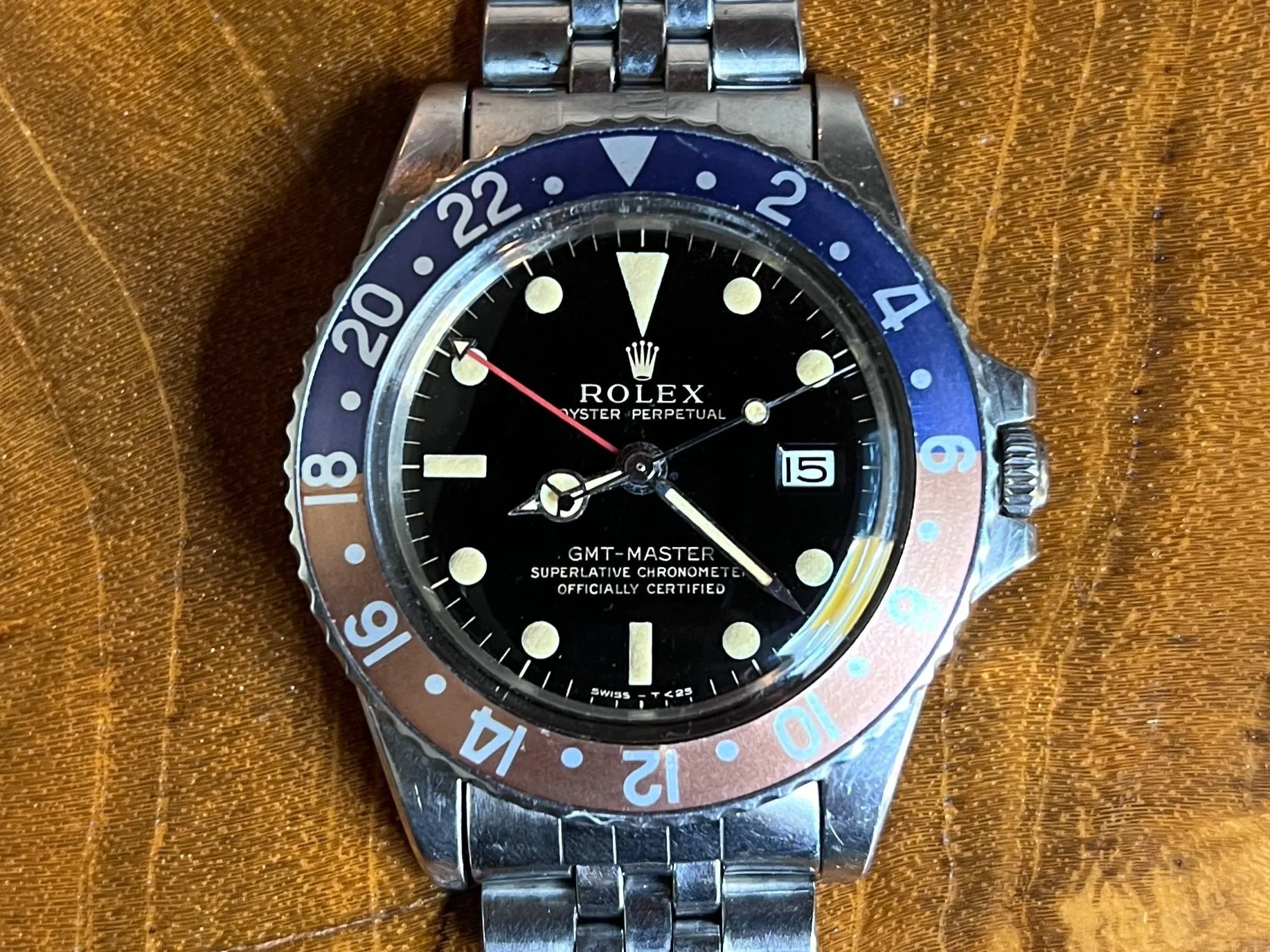 Rolex GMT-Master 1675 39mm Stainless steel Gilt