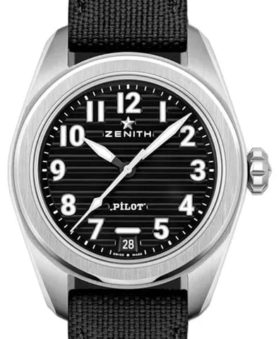 Zenith Pilot 03.4000.3620/21.I001 40mm Stainless steel Black