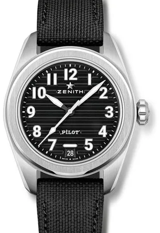 Zenith Pilot 03.4000.3620/21.I001 40mm Stainless steel Black