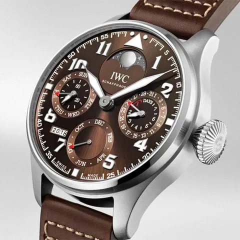 IWC Big Pilot IW503801 46mm Stainless steel Brown