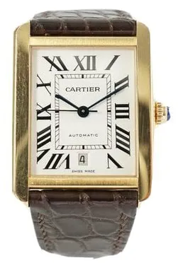 Cartier Tank W5200026 31mm Rose gold Silver