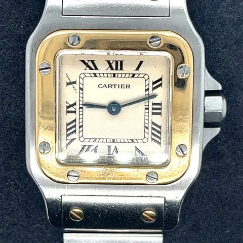 Cartier Santos W2SA0009 24mm Yellow gold and Stainless steel Silver