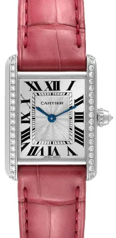 Cartier Tank WJTA0011 29.5mm White gold Silver