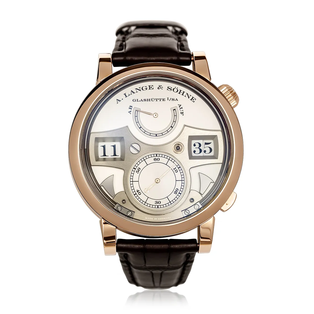 A. Lange & Söhne 145.032 44mm Rose gold Silver