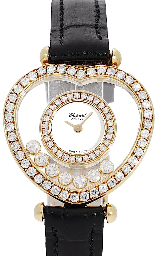 Chopard Happy Diamonds 20/5679 26mm Yellow gold Weiß