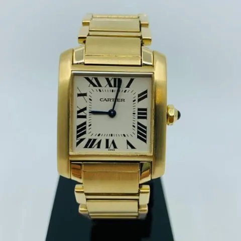 Cartier Tank 1821 25mm Yellow gold White