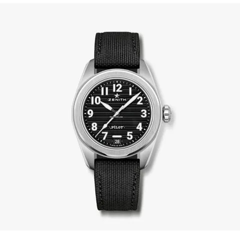 Zenith Pilot 03.4000.3620/21.I001 40mm Stainless steel Black