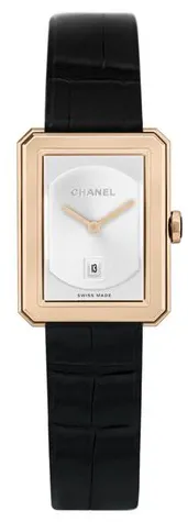 Chanel Boy-Friend H4313 26.5mm Yellow gold White