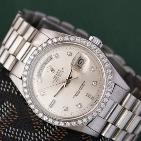 Rolex Day-Date 36 18049 36mm White gold Silver