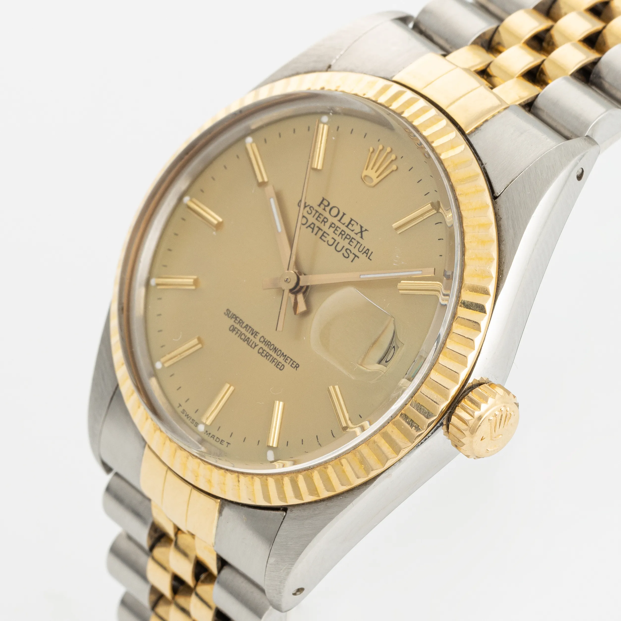 Rolex Datejust 36 16013 36mm Yellow gold and stainless steel Champagne 1