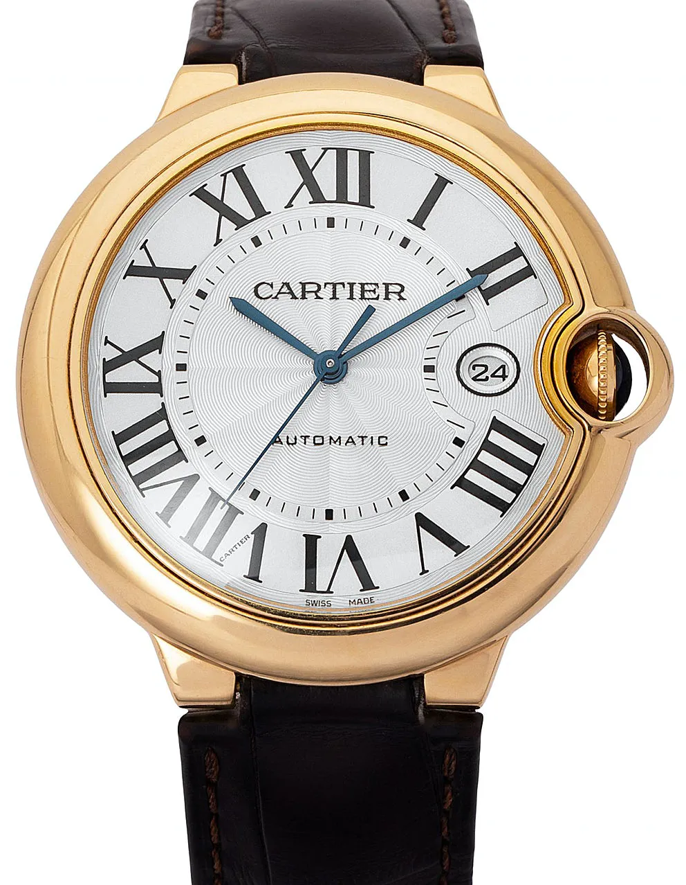 Cartier Ballon Bleu W6900551 42mm Yellow gold Silver