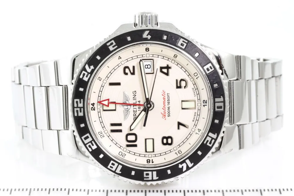 Breitling Superocean A32380 41mm Stainless steel Ivory 3