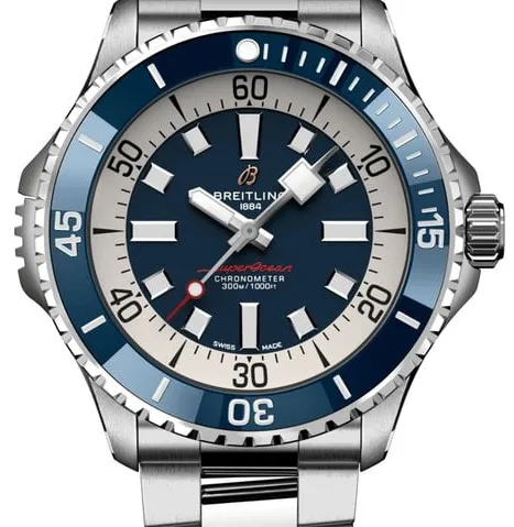 Breitling Superocean A17378E71C1A1 46mm Stainless steel Blue