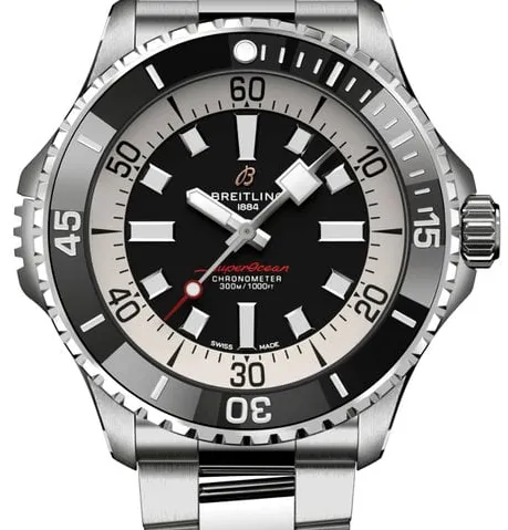 Breitling Superocean A17378211B1A1 46mm Stainless steel Black