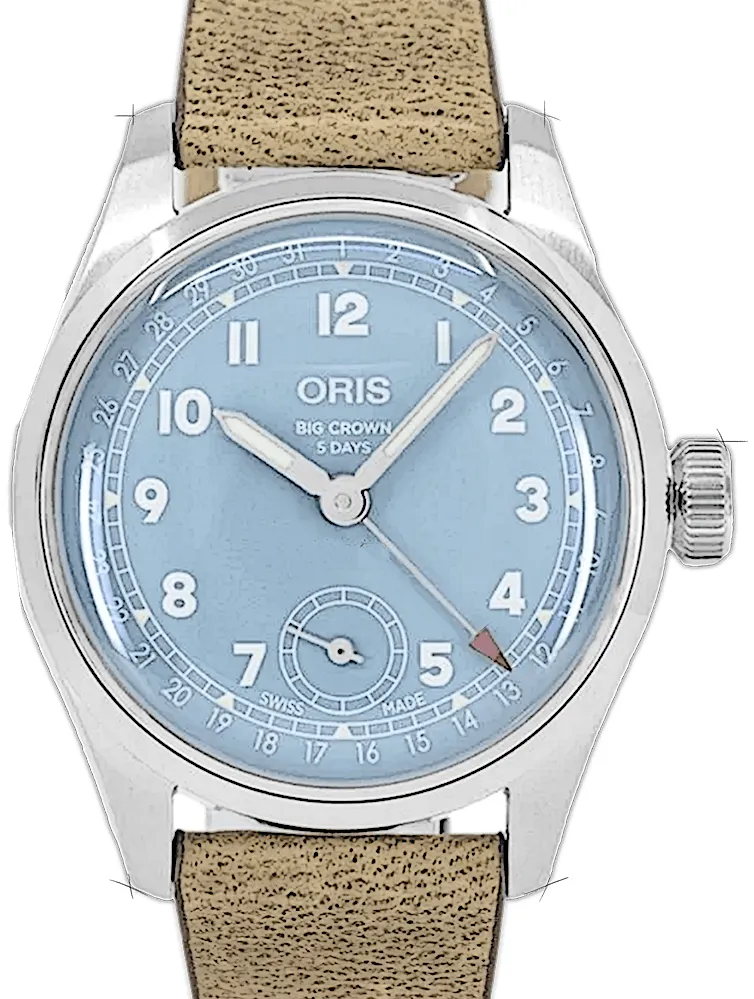 Oris Big Crown 0147377864065-0751922FC 38mm Stainless steel Blue