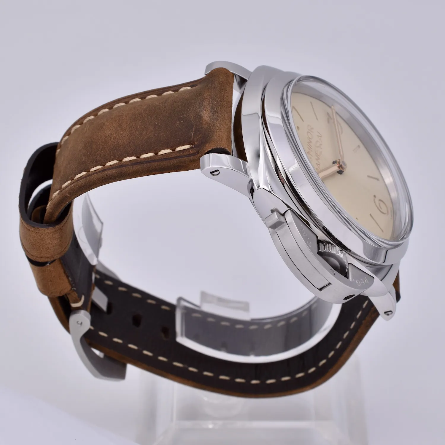 Panerai Luminor 1950 PAM01075 47mm Stainless steel Beige 1