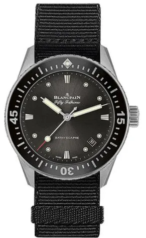 Blancpain Fifty Fathoms 5100B-1110-NABA 38mm Stainless steel Gray meteor