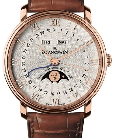 Blancpain Villeret 6664-3642-55B 40mm Rose gold White