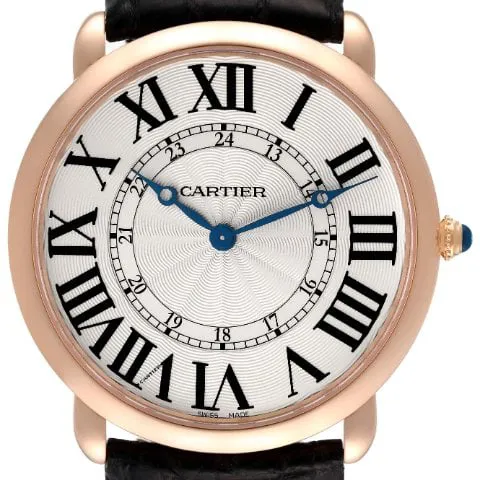 Cartier Ronde Louis Cartier W6801004 42mm Rose gold Silver