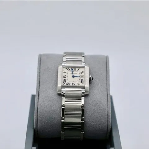 Cartier Tank Française W51011Q3 25mm Stainless steel White