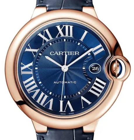 Cartier Ballon Bleu de Cartier WGBB0036 42mm Rose gold Blue