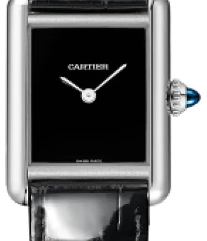 Cartier Tank WSTA0071 29.5mm Stainless steel Black