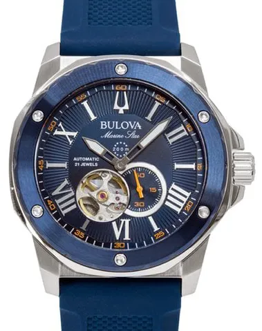 Bulova Marine Star 98A303 44mm Stainless steel Blue