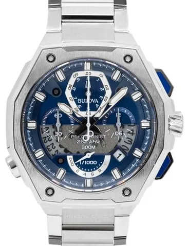 Bulova Precisionist 96B349 43mm Stainless steel Blue