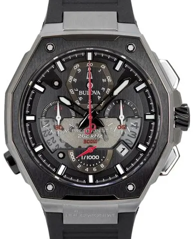 Bulova Precisionist 98B358 45mm Stainless steel Black