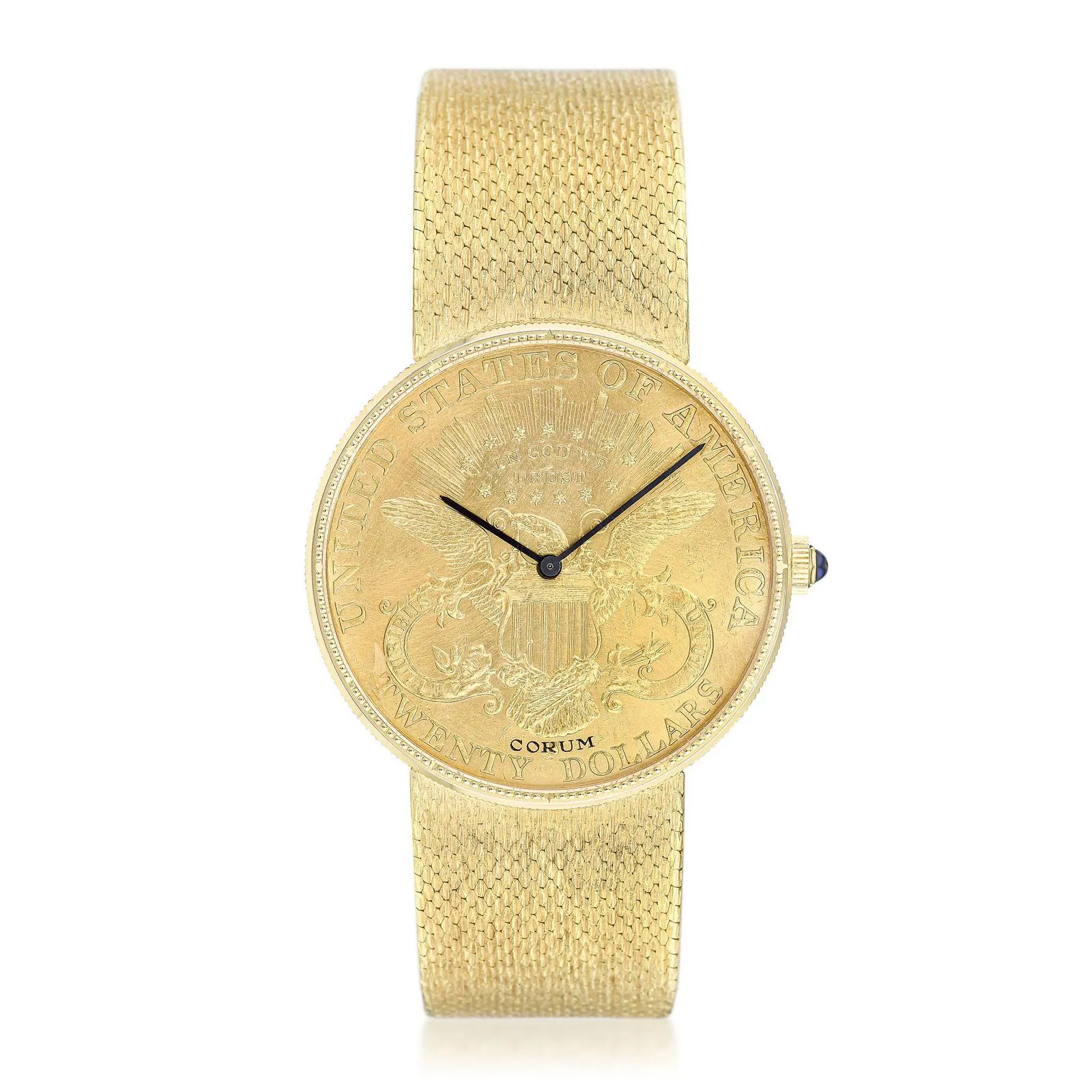 Corum Coin Watch 8801 35mm Yellow gold Champagne