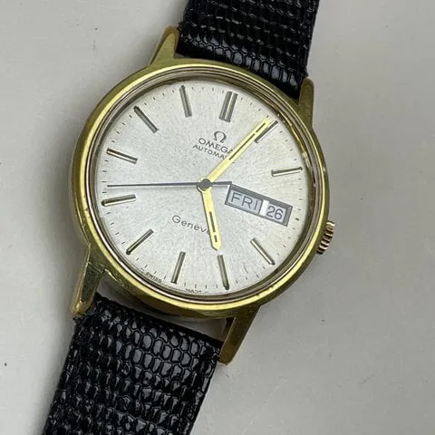 Omega Genève 166.0117 35mm Yellow gold and Stainless steel Silver