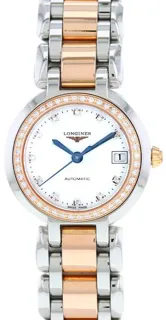 Longines PrimaLuna L8.111.5 Yellow gold and Stainless steel White