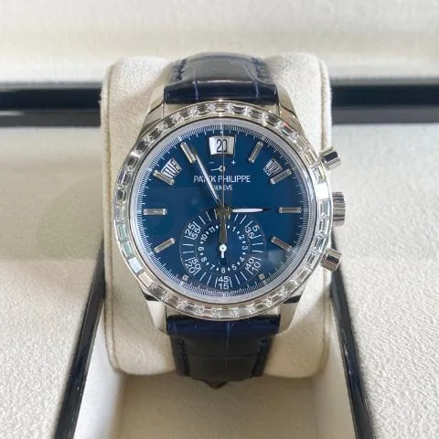 Patek Philippe Annual Calendar Chronograph 5961P-001 40.5mm Platinum Blue