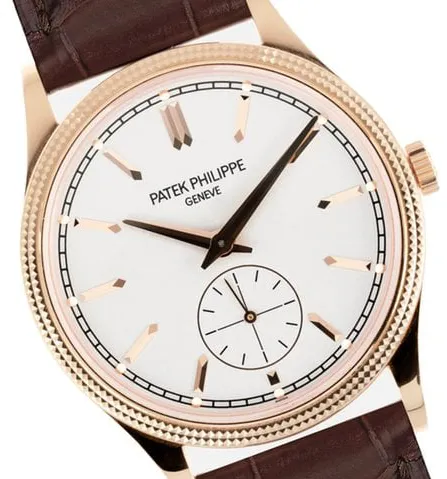 Patek Philippe Calatrava 6119R-001 39mm Rose gold Silver