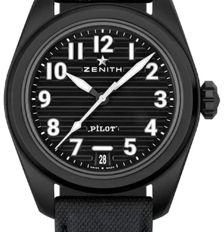 Zenith Pilot 49.4000.3620/21.I001 40mm Black ceramic Black