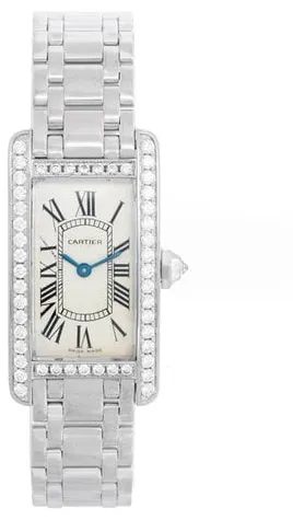 Cartier Tank 2489 19mm White gold White