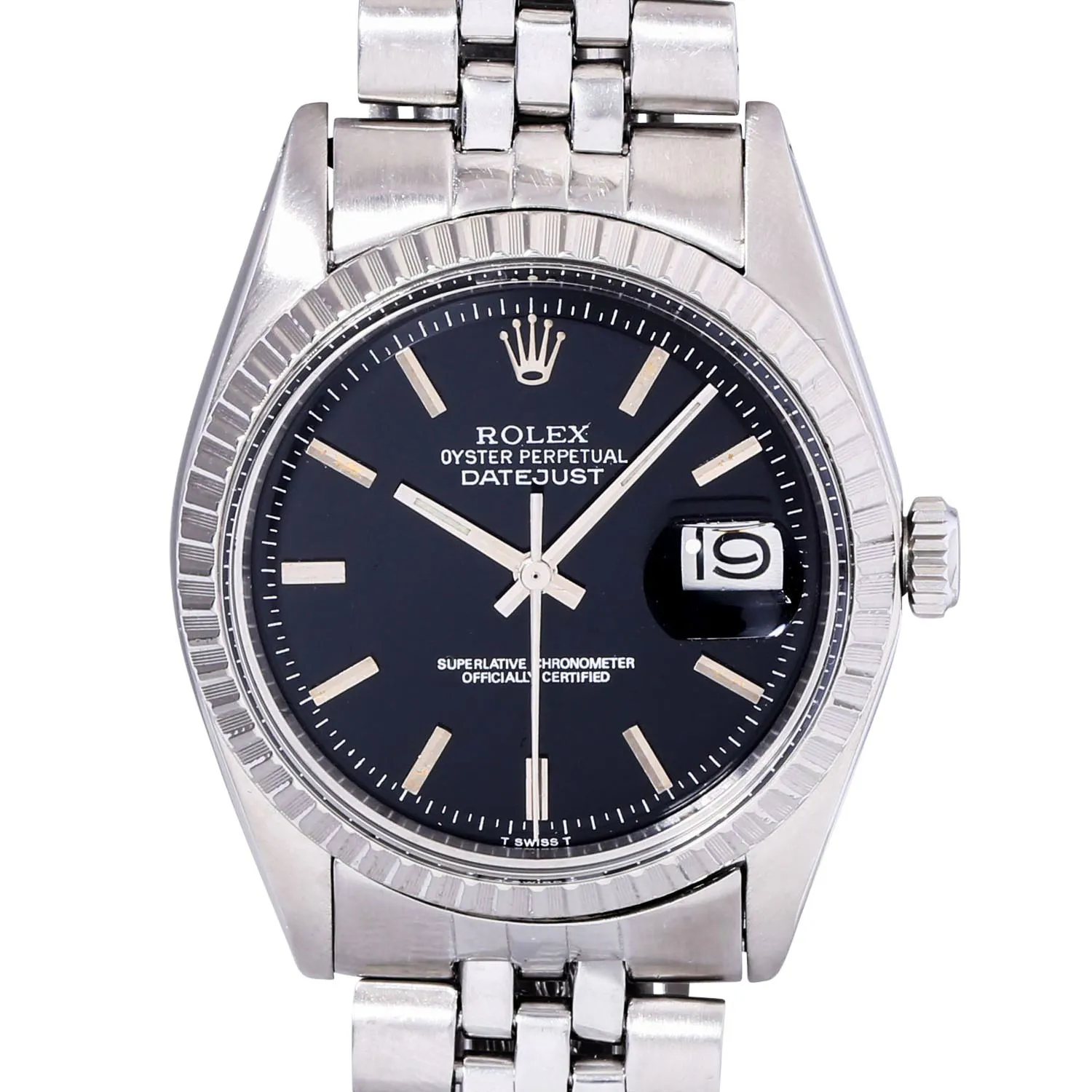 Rolex Datejust 1603 36mm Stainless steel Black