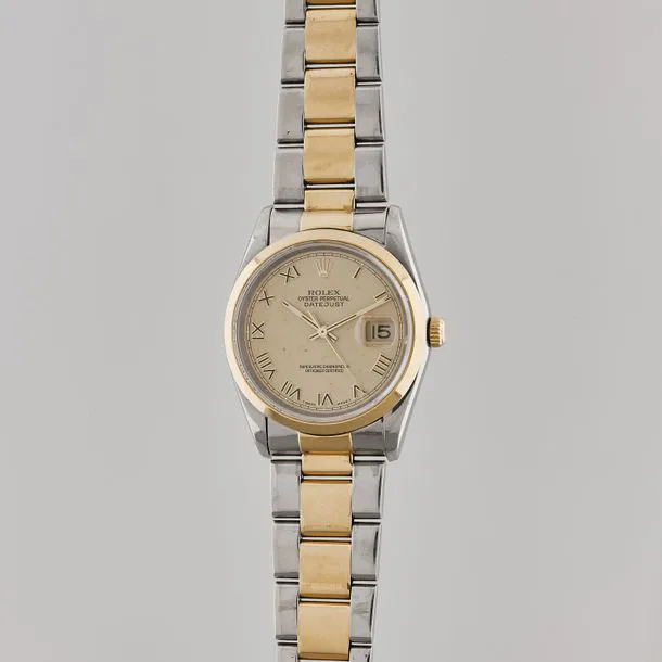 Rolex Datejust 36 16203 36mm Yellow gold and Stainless steel Champagne