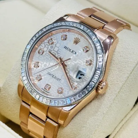 Rolex Datejust 36 116285BBR 36mm Rose gold Silver