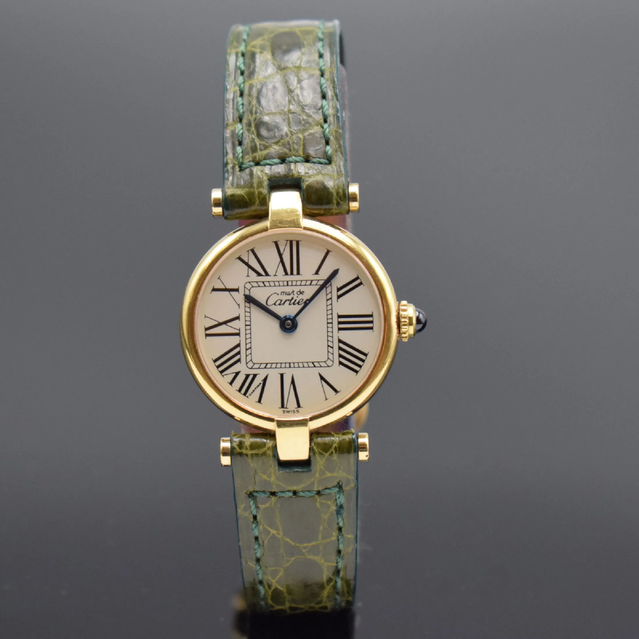 Cartier Vendôme 590004 24mm Yellow gold Silver