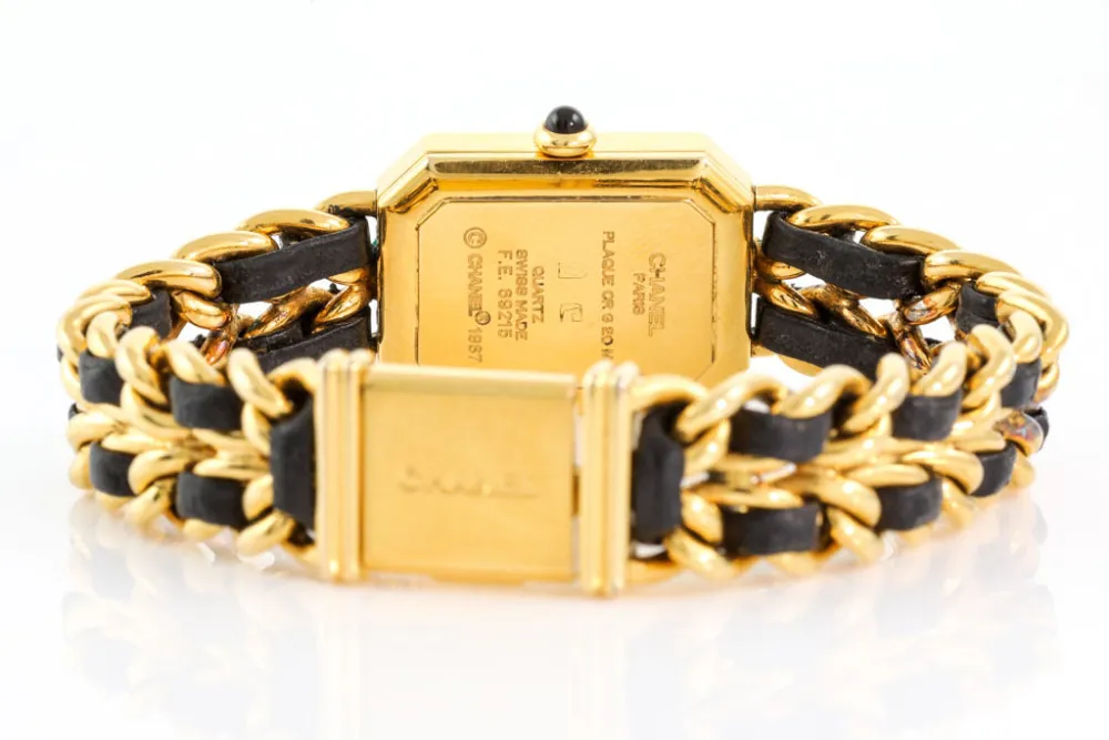 Chanel H0001 25mm Gold-plated Black 5