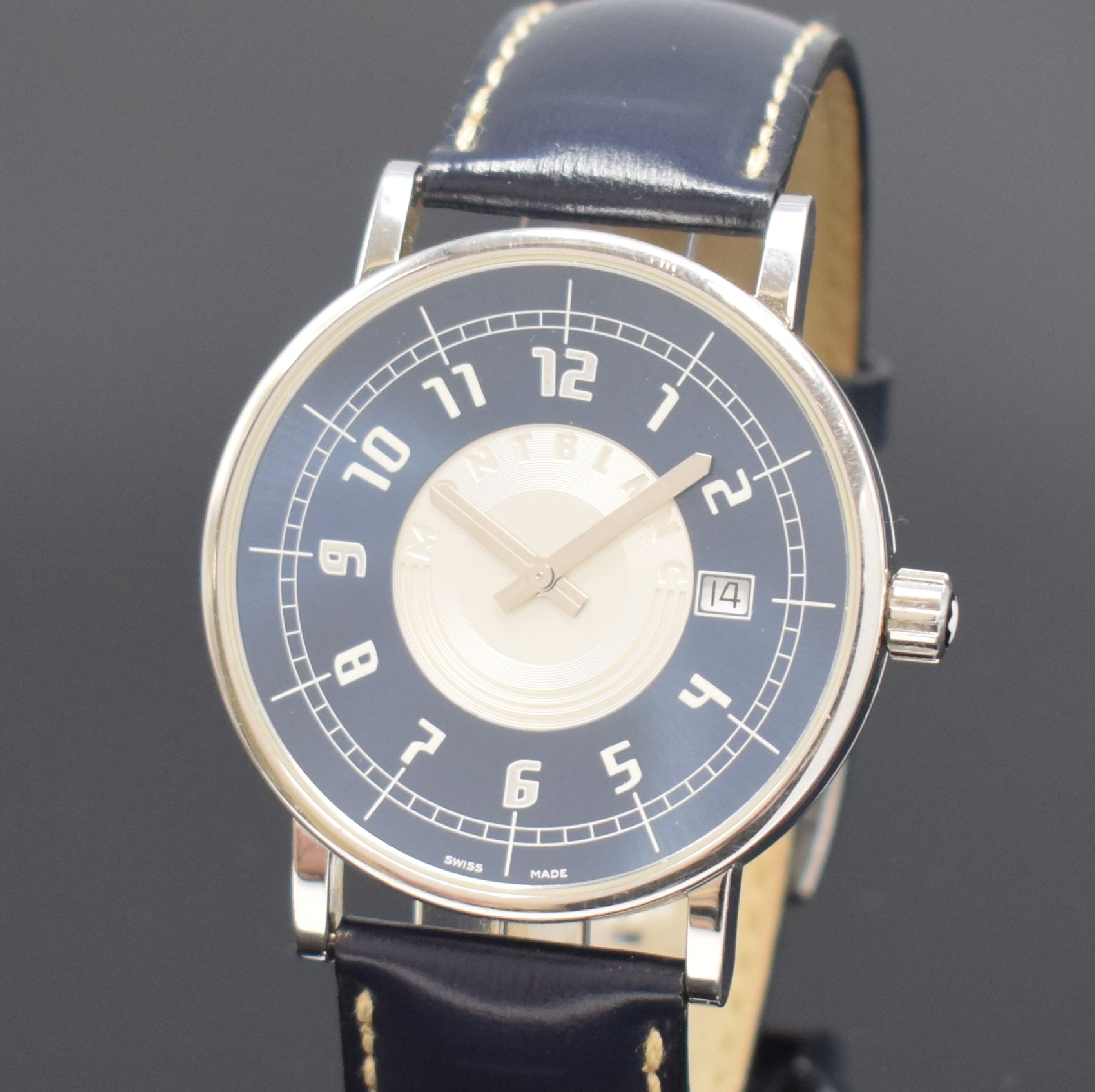 Montblanc Summit 7045 Stainless steel Blue Luxembourg | Collector watches |  Lot 06-03067 | EveryWatch